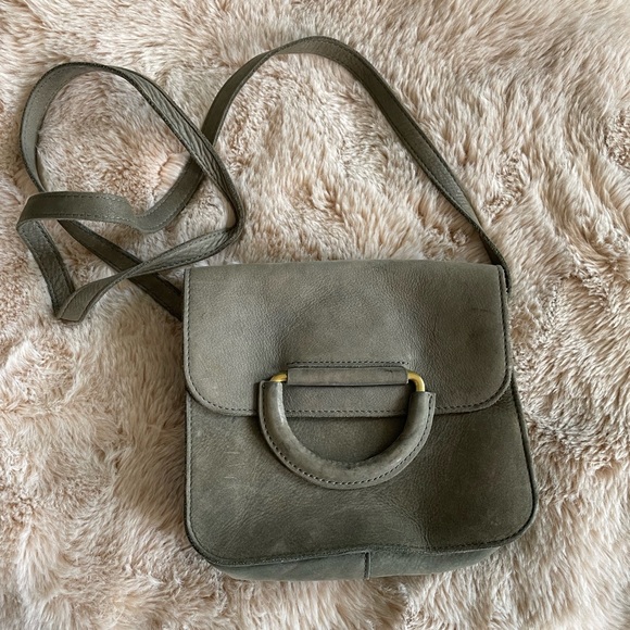 Madewell Handbags - Madewell Sage Green Cross Body Bag